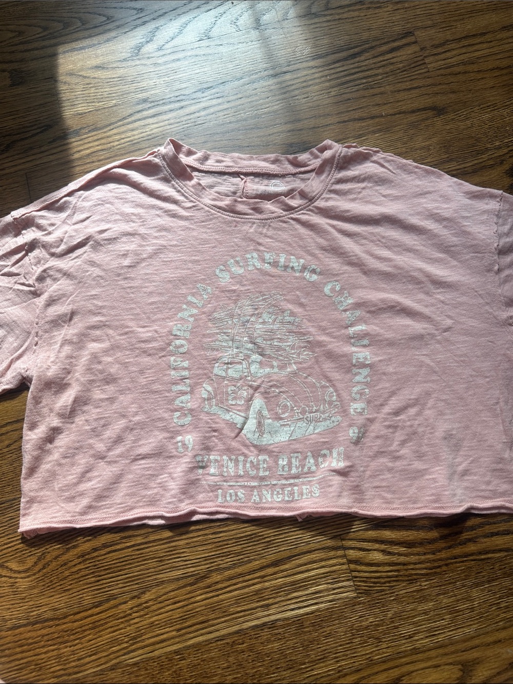 Pink Venice Beach Graphic Crop Tee
Note: never worn